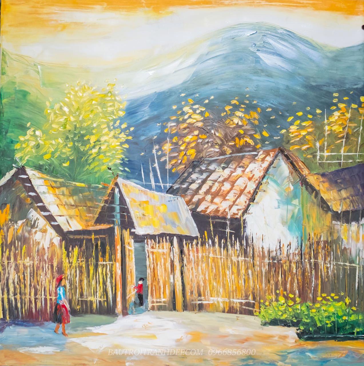 Tranh Sơn Dầu Tây Bắc